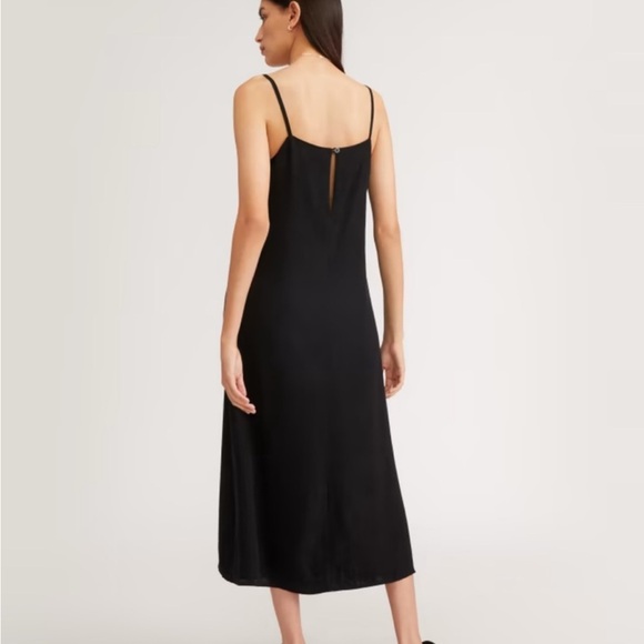 Everlane THE SATIN SQUARE-NECK SLIP DRESS - Picture 2 of 6